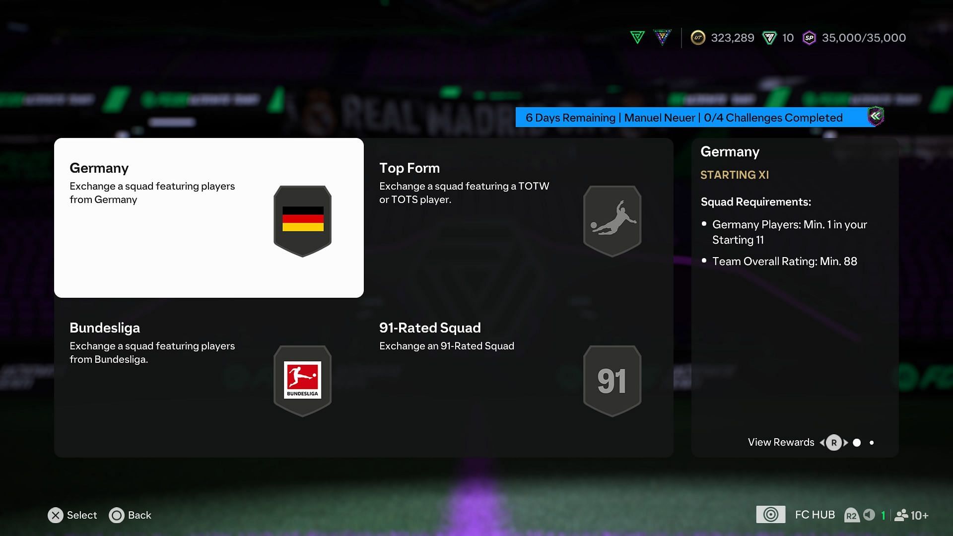 The requirements (Image via EA Sports)